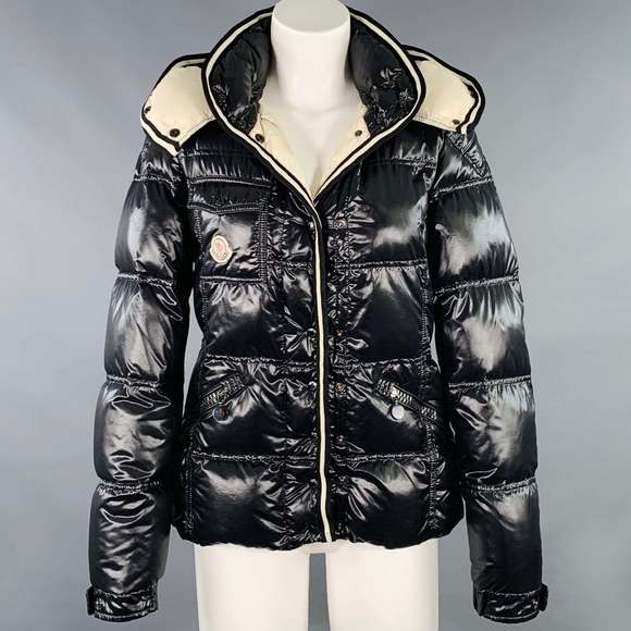 MONCLER Quincy Black Quilted Snaps Jacket - Picture 1 of 14